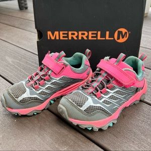 Merrell Low Silhouette Pink & Gray Hiking Shoe 10.5 Wide